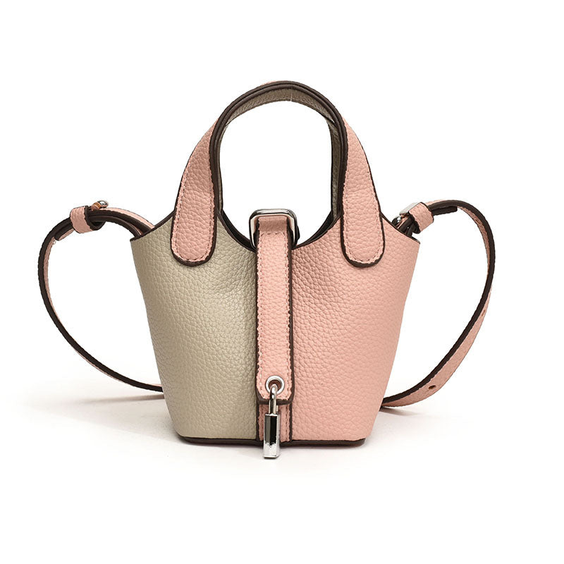 Fashion Color Contrast Western Style Vegetable Basket Bags