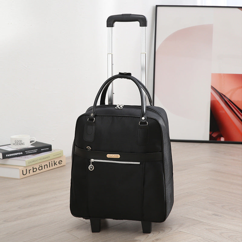 Can Back Female Hand-held Cute Large Capacity Draw-bar Travel Bags