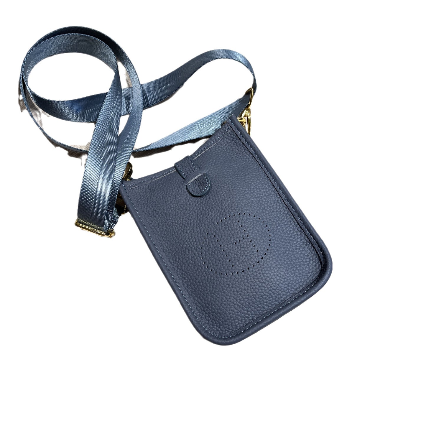Women's Mobile Leather Hollow Lychee Pattern Crossbody Bags