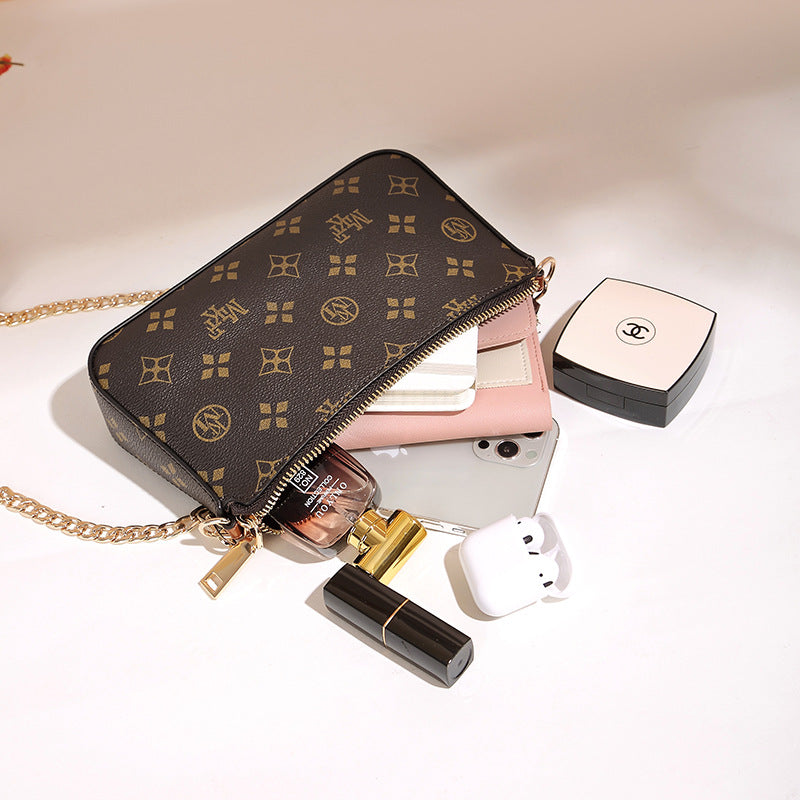 Women's Trendy Innovative Fashionable Printed Chain Shoulder Bags