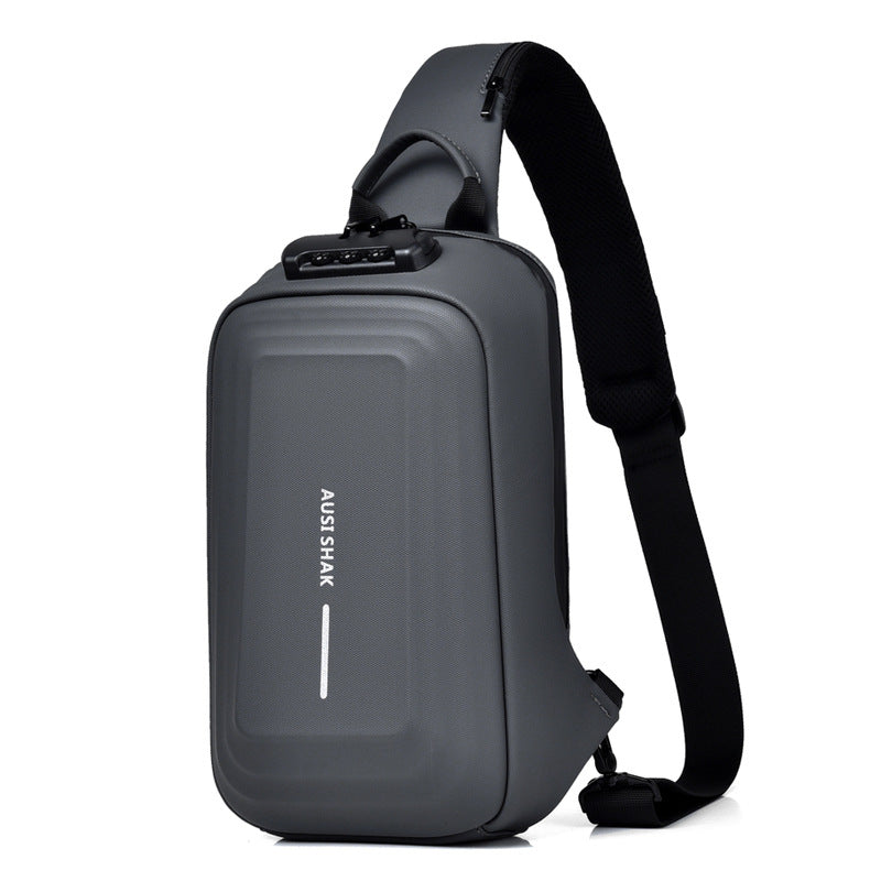 Men's Motorcycle Password Unique Leisure Cross Body Men's Messenger Bags