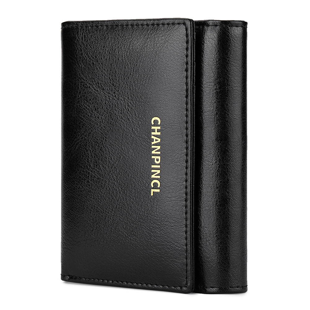 Women's Short Pocket Zipper Double Banknote Position Ladies Wallets