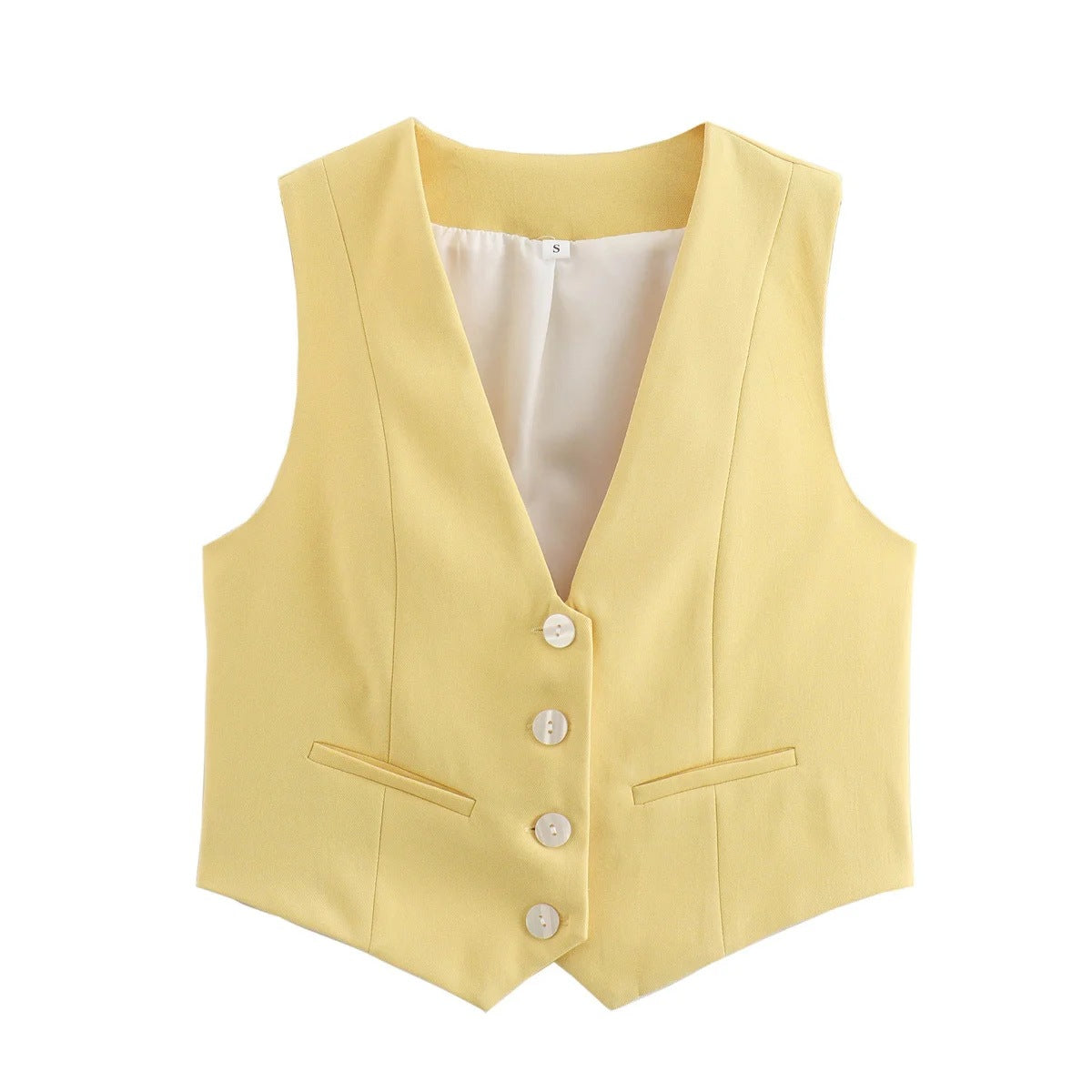 Women's Color Summer Casual Slim Sleeveless For Vests