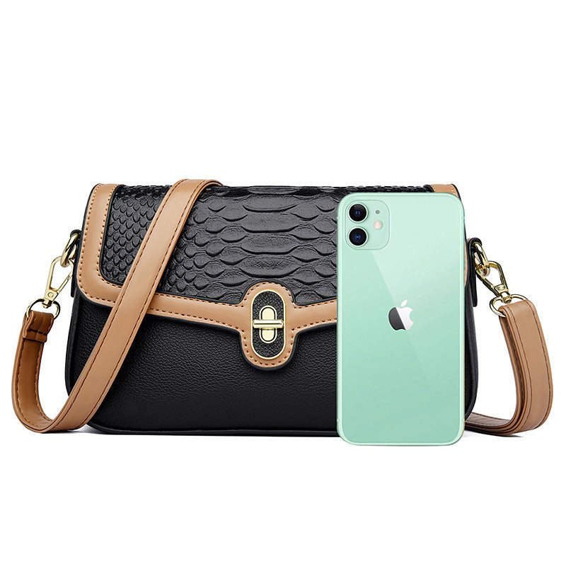 Women's Pretty High-grade Underarm Crocodile Pattern Shoulder Bags