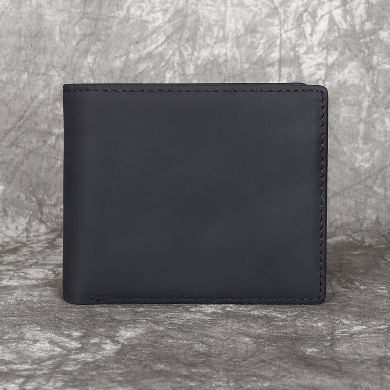 Men's Leather Short Business Retro Inside Outside Full Men's Wallets