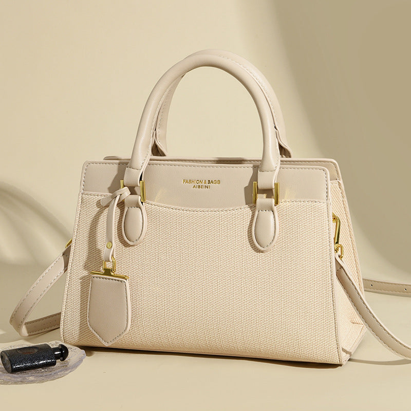 Women's Large Capacity Mom Textured Fabric High-grade Bags