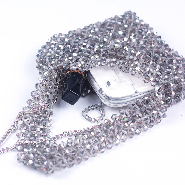 Summer Sier Glass Acrylic Woven Fashion Trendy Handbags