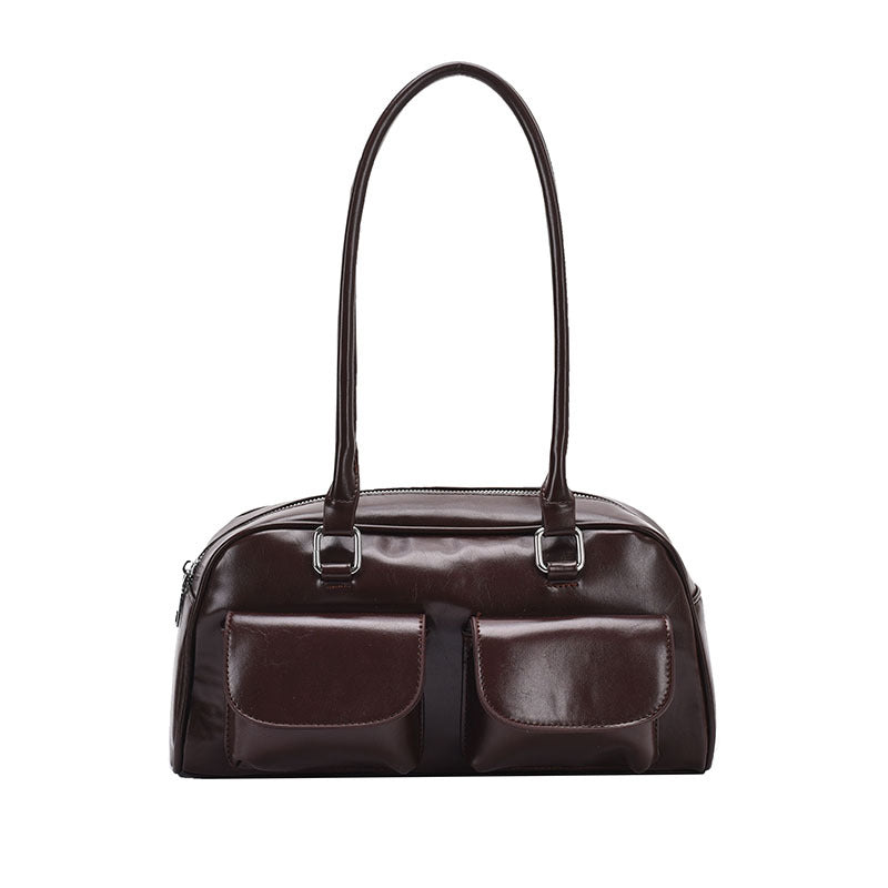 Women's Textured Suede Commuter Minority Fashion Underarm Armpit Bags