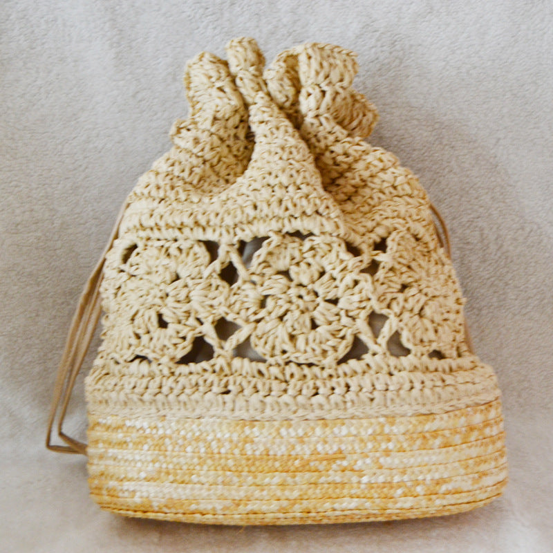 Women's Straw Beach Woven Portable Pastoral Style Handbags