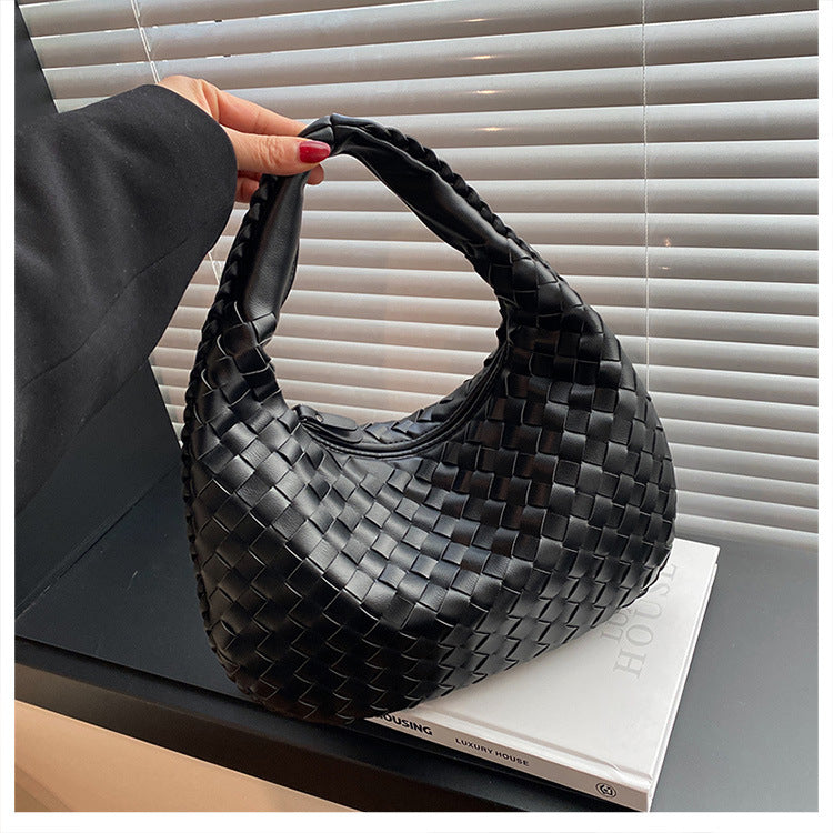 Women's Style High Sense Woven Elegant Underarm Bags