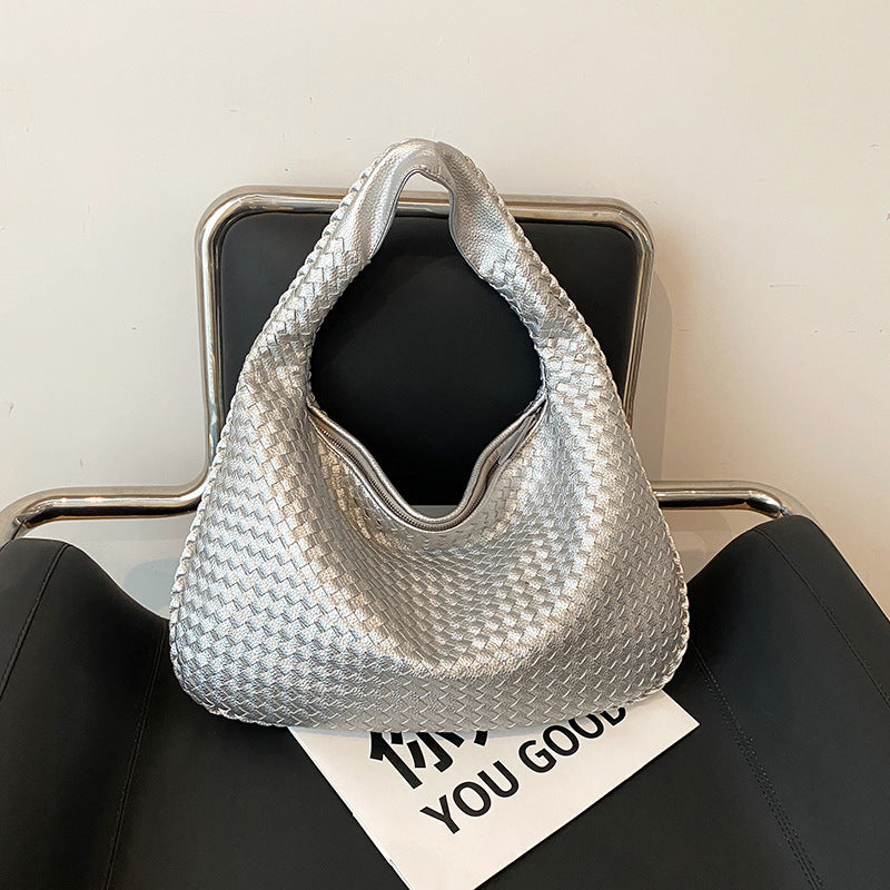 Women's Style High Sense Woven Elegant Underarm Bags