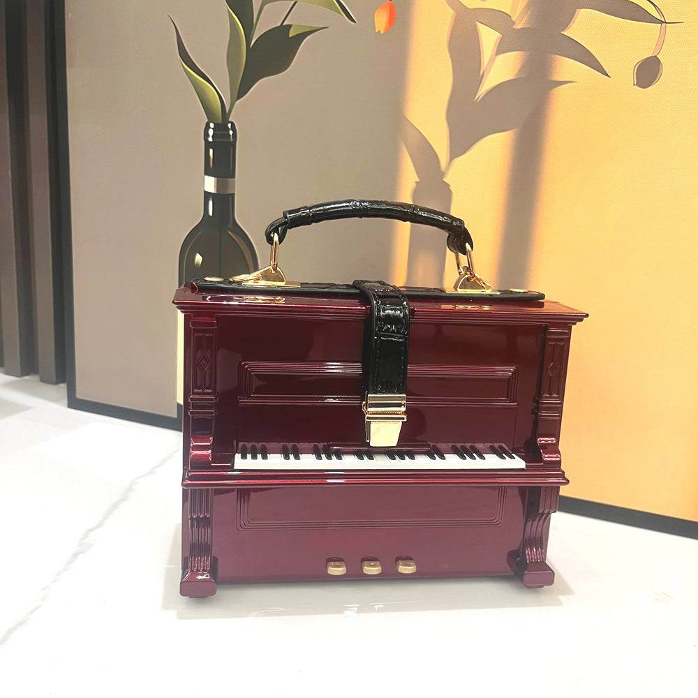 Women's Unique Trendy Piano Acrylic Box Handbags