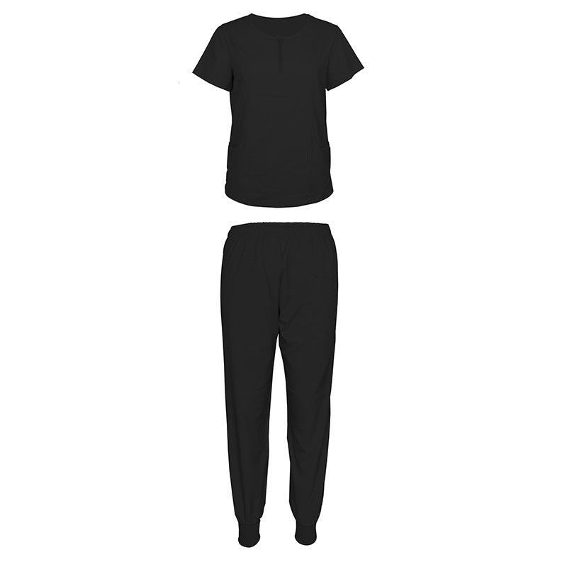 Split Sleeve Beauty Salon Care Work Uniform