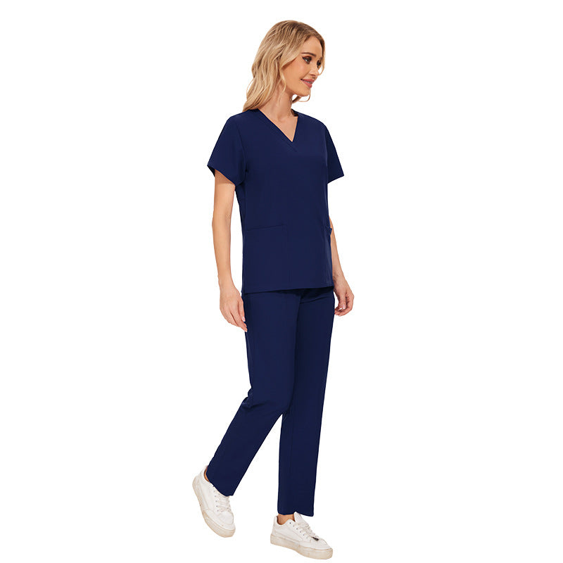 Elastic T-shirt Work Clothes Summer Thin Uniform