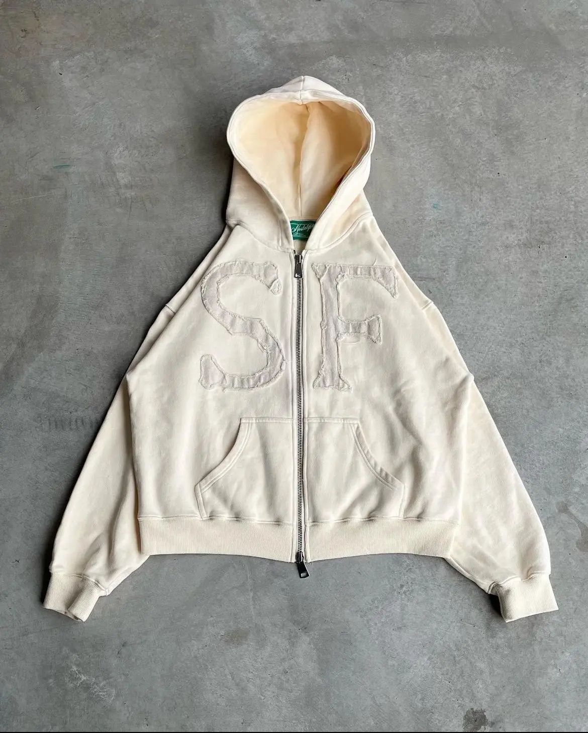 Hooded Full Chain Loose Male Female Sweaters
