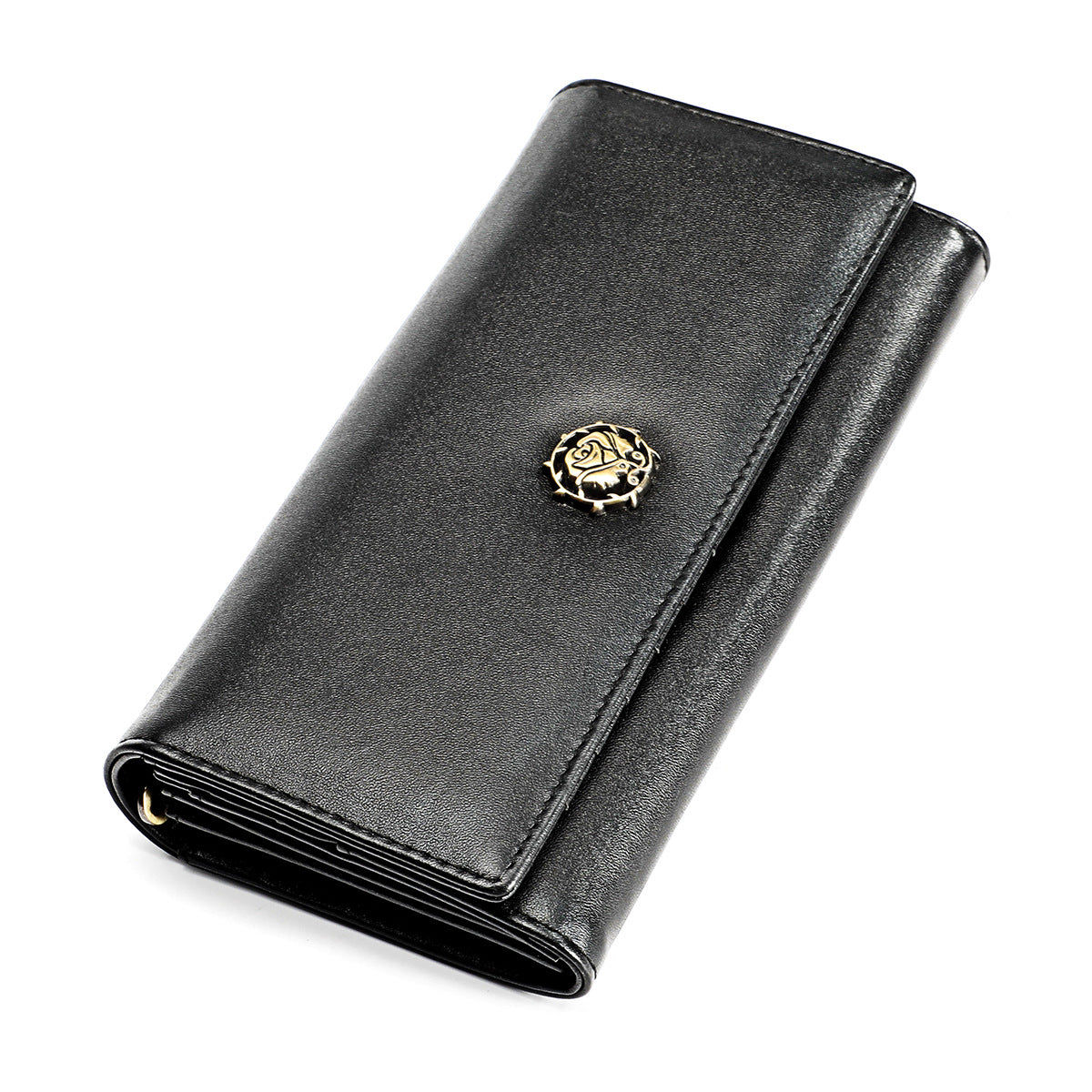 Women's Pretty Leather Long Fashion Cattlehide Ladies Wallets