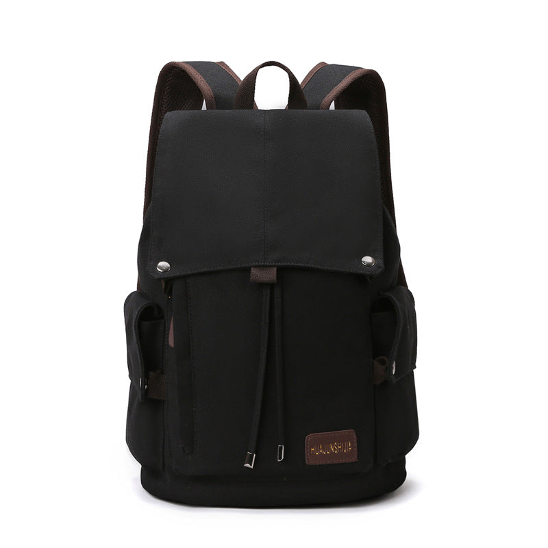 Men's Capacity High-grade Simple Solid Color Early Backpacks