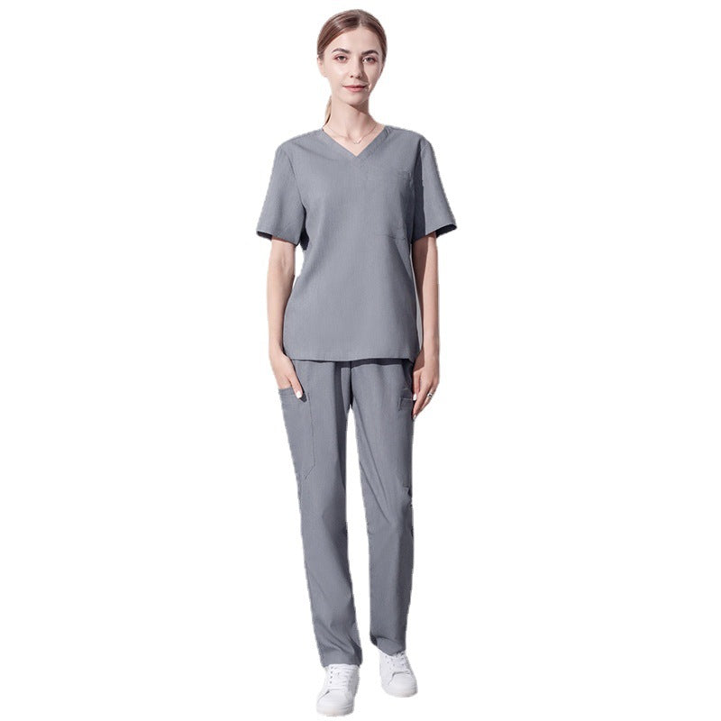 Work Clothes Elastic Operating Gown Sleeve Pet Beauty Uniform