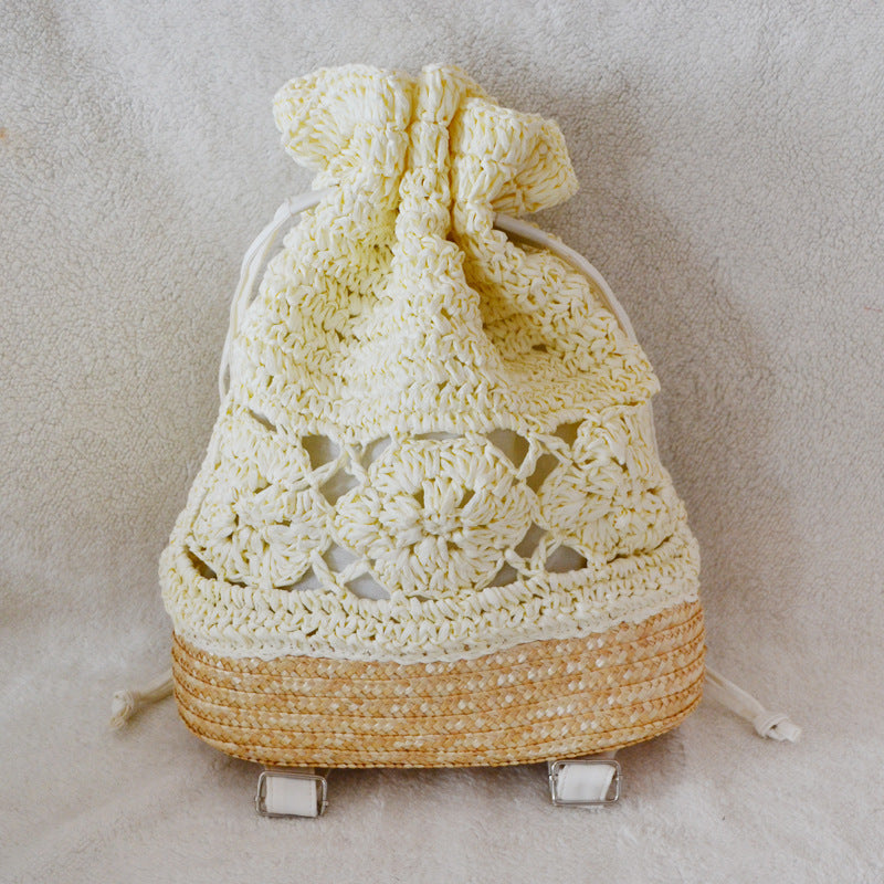 Women's Straw Beach Woven Portable Pastoral Style Handbags