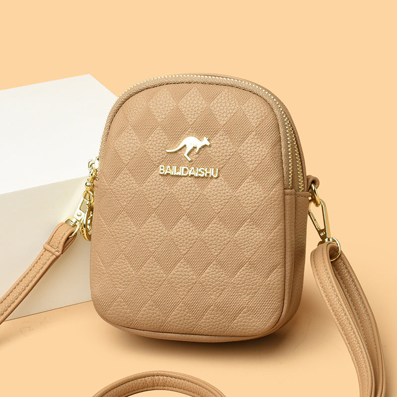 Women's Popular Plain Kangaroo Alligator Print Handbags