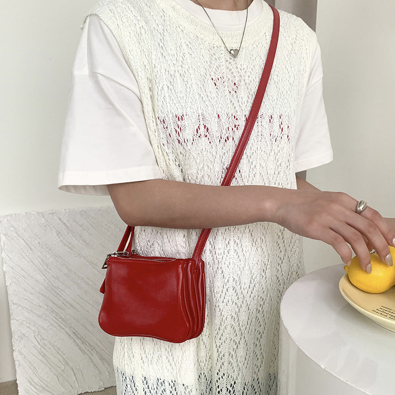 Women's Soft Leather Mini High-grade Summer Korean Crossbody Bags