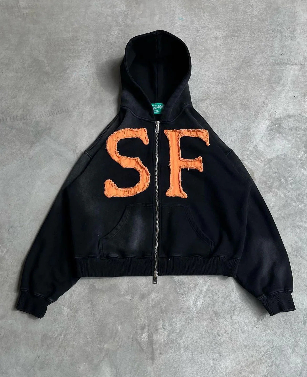 Hooded Full Chain Loose Male Female Sweaters