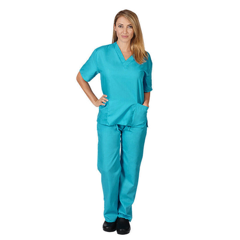 Color Pocket Nursing Work Uniforms Nurse Uniform