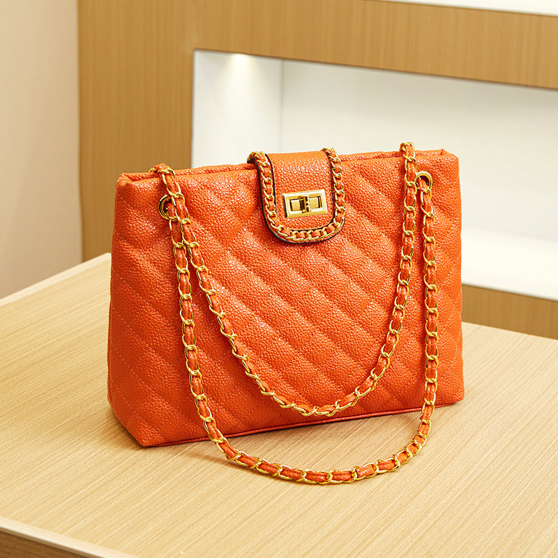 Women's New Large Capacity Fashion Caviar Shoulder Bags