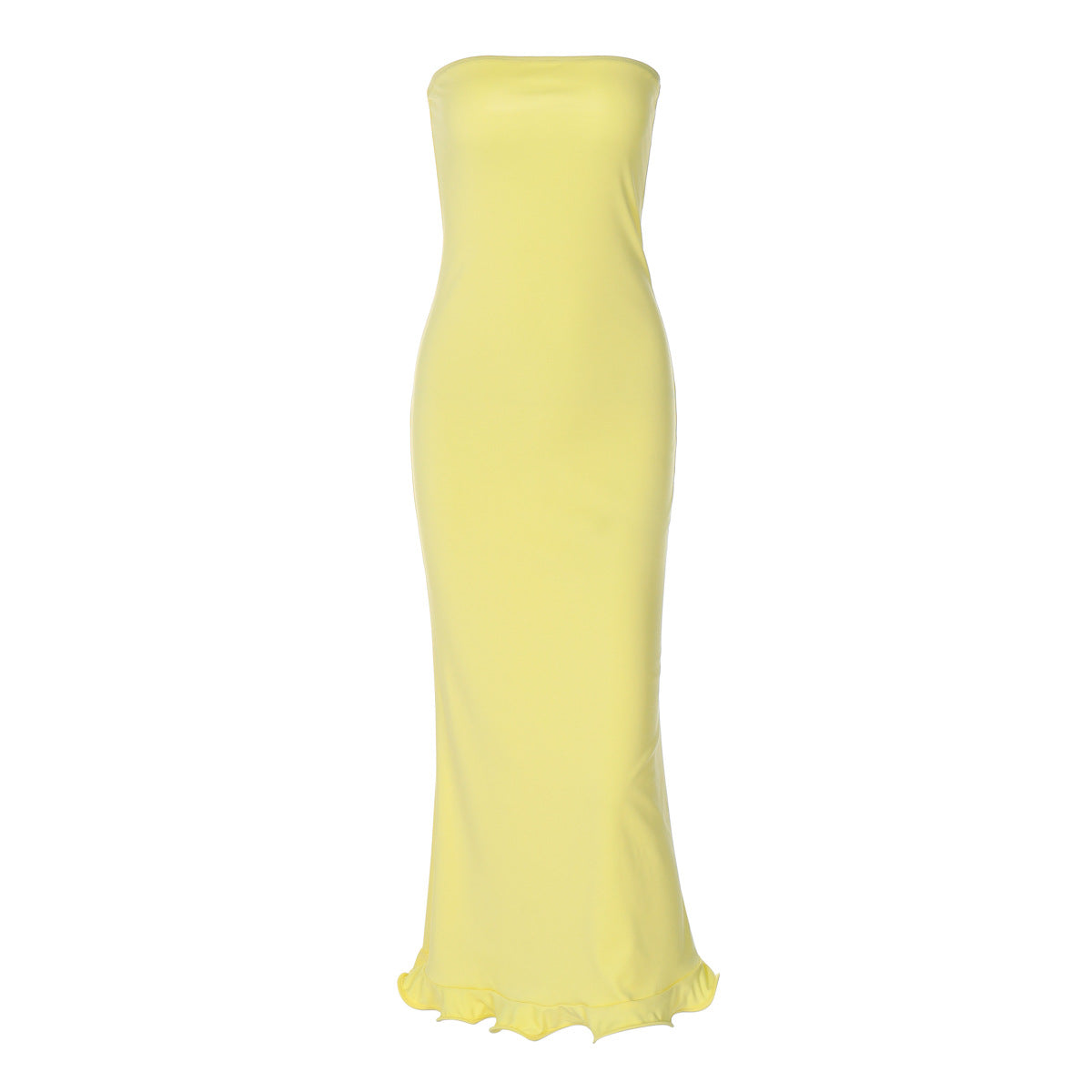 Women's Tube Sleeveless Long Slim Fit Big Dresses