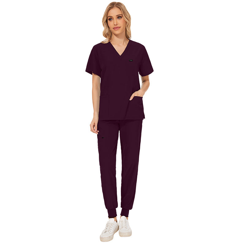 Color Fruit Green Short-sleeved Nurse Jogging Uniform