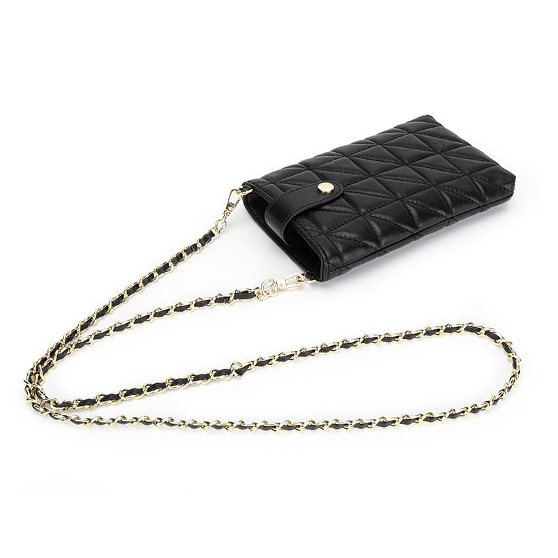 Mobile Female Leather Message Mini Sheepskin Phone Bags