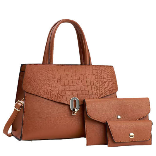 Women's Pretty Durable Elegant Texture Three-piece Handbags