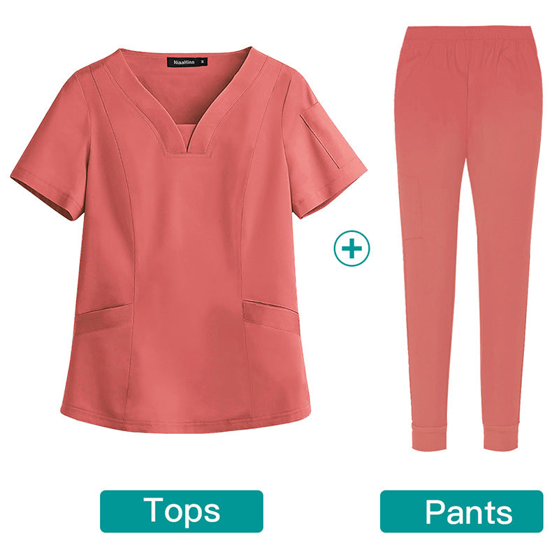 Hand Washing Elastic Medical Work Clothes Oral Dentist Operating Uniform