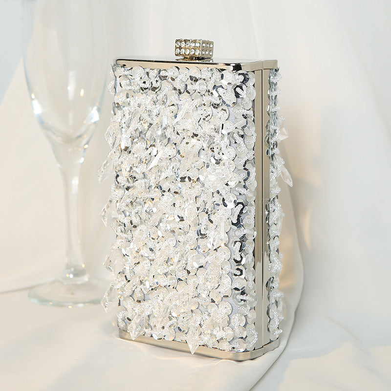 Women's Retro Handmade Beaded Dinner Vertical Banquet Evening Bags