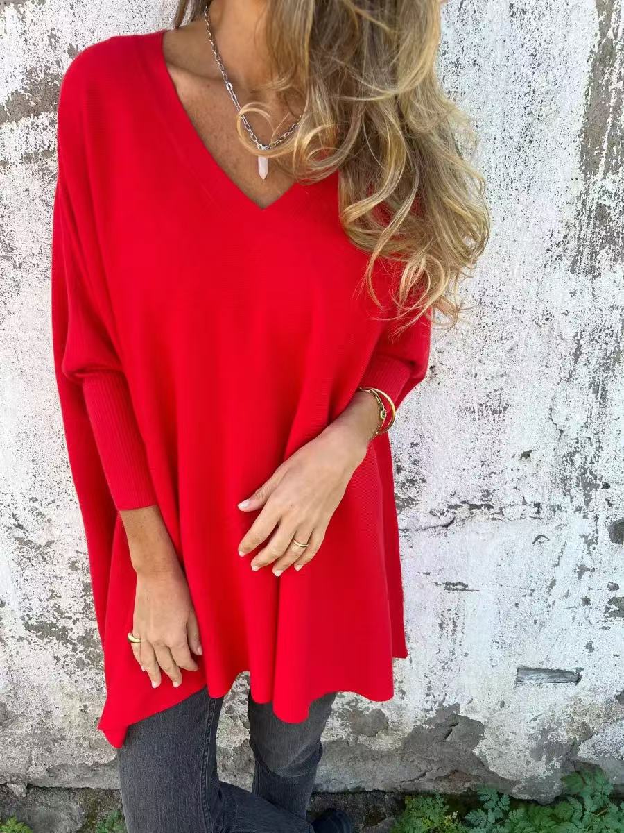 Women's Long Sleeve Knitted Loose Shirt Knitwear