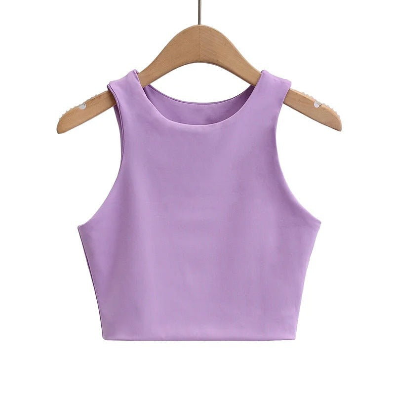 Women's Midriff Slim Fit Running Fitness Yoga Tops