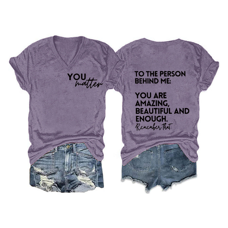 Women's Double-sided Digital Printing Series Short-sleeved Pullover Blouses