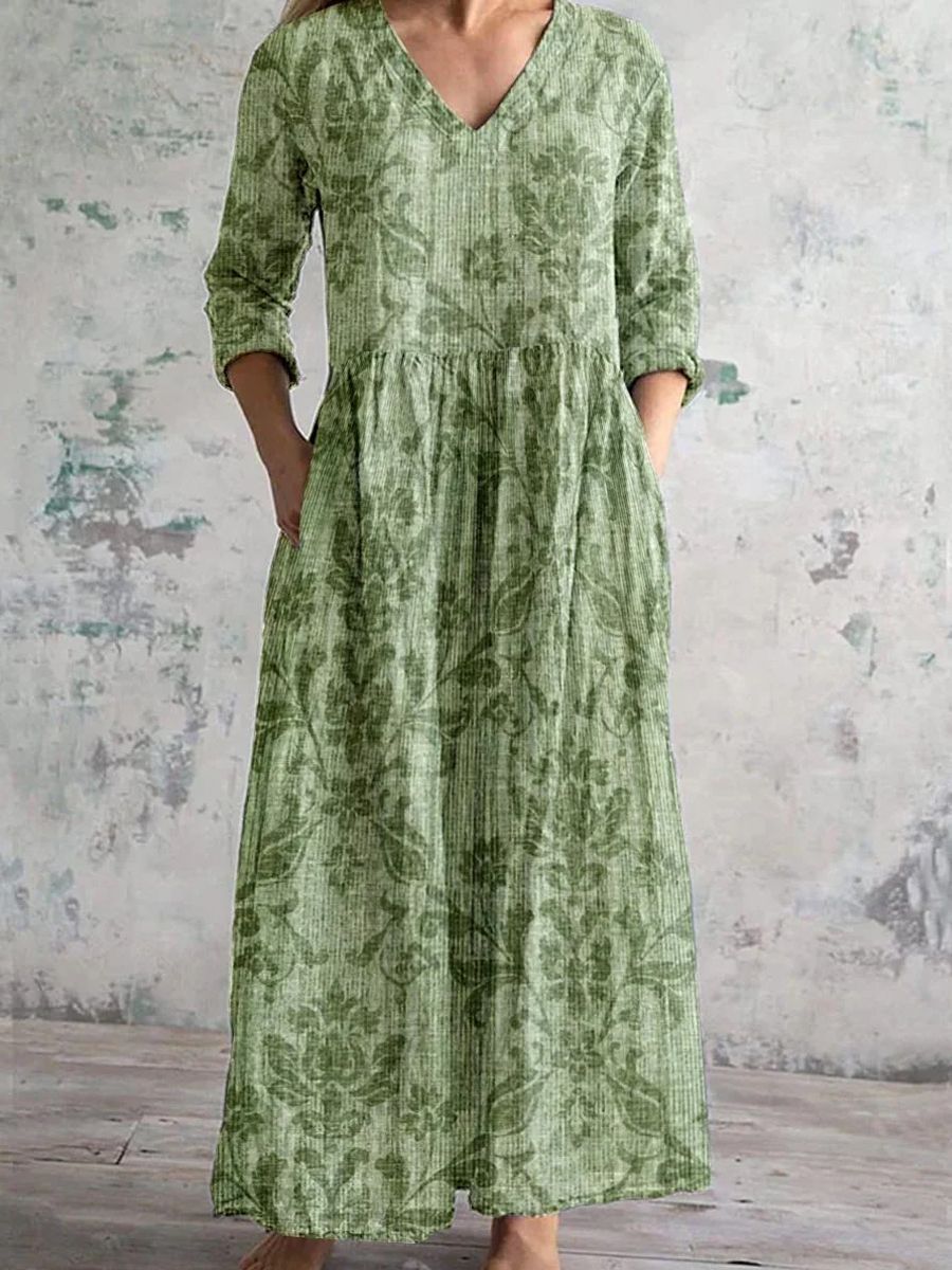 Women's Printed Summer City Casual Loose Dress Dresses