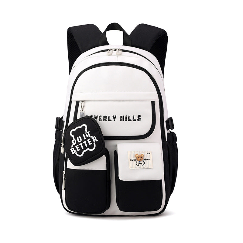 Women's Natural Fish Junior High College Large Backpacks