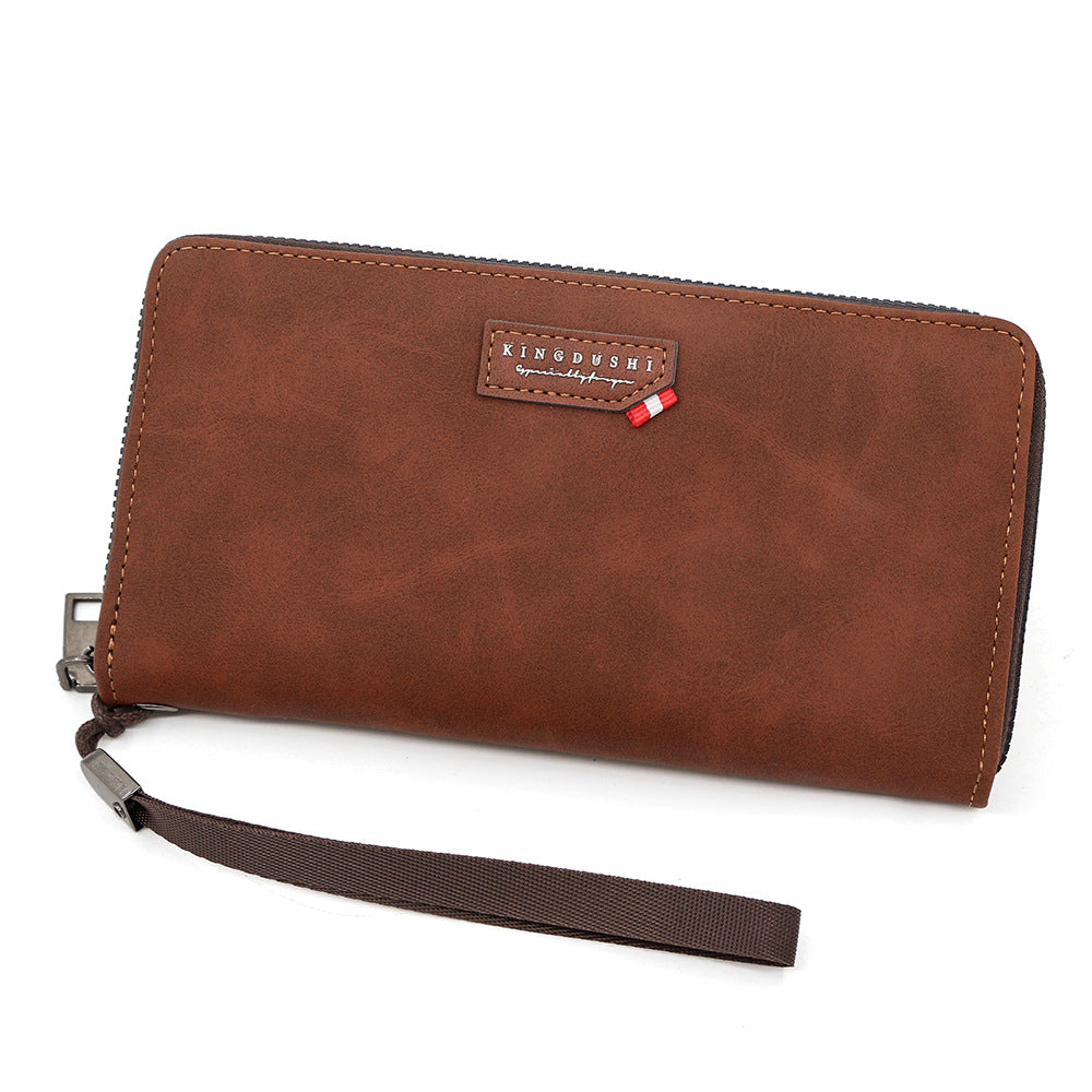 Men's Korean Fashion Long Zipper Chain Mobile Bags