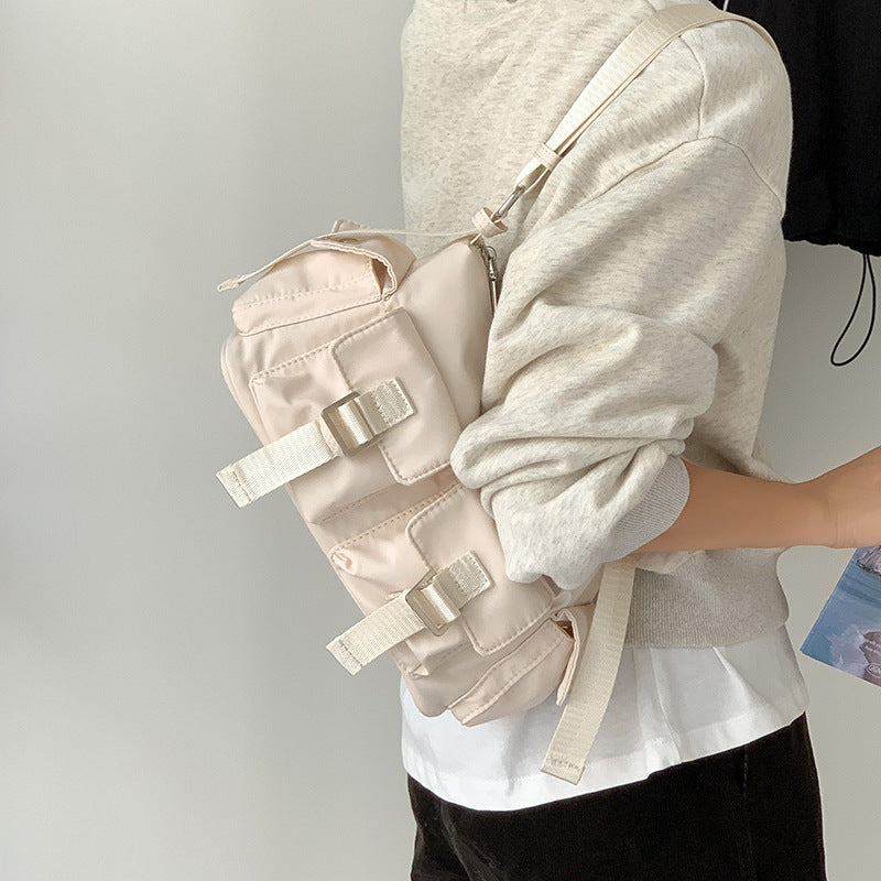 Women's Textured Nylon Cloth Fashionable Large Capacity Crossbody Bags
