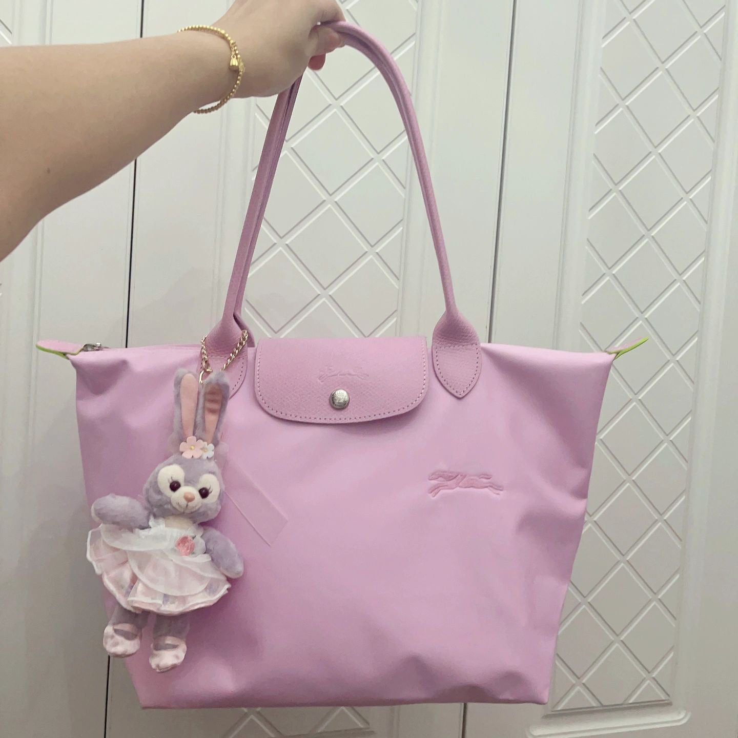 Women's Nylon Dumpling Embroidered Large Capacity Totes Shoulder Bags