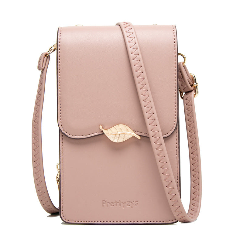 Women's Touch Screen Hipster Style Leaf Simple Shoulder Bags