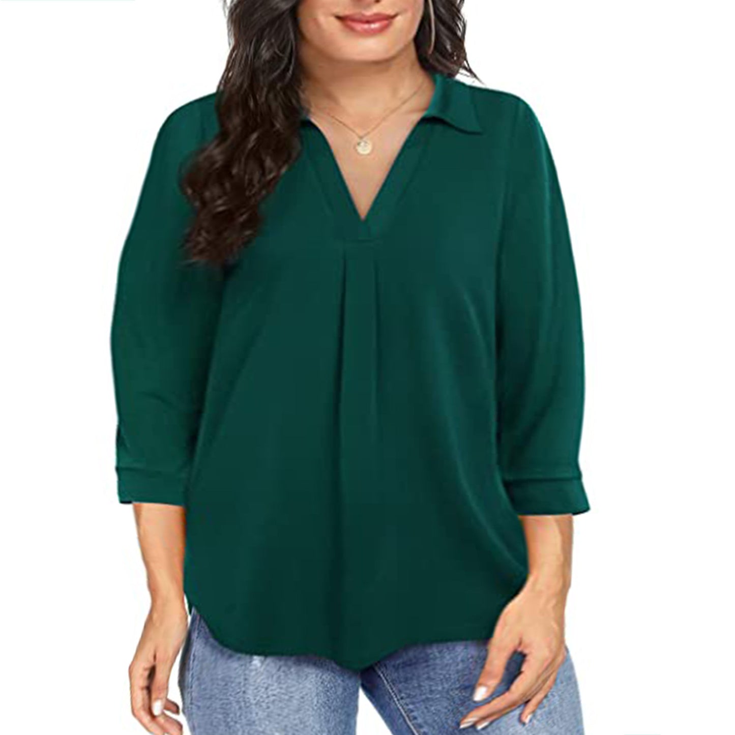 Women's Chiffon Pullover Loose Sleeves Shirt Blouses