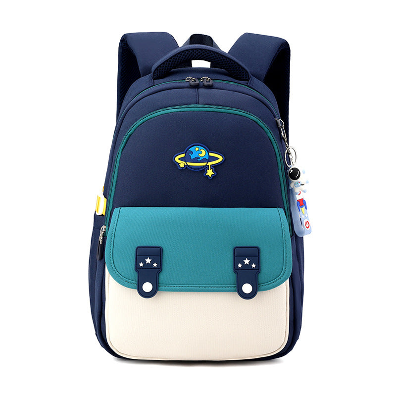 Children's Natural Fish Boys Portable Burden Alleviation One Two Elementary School Students' Schoolbags