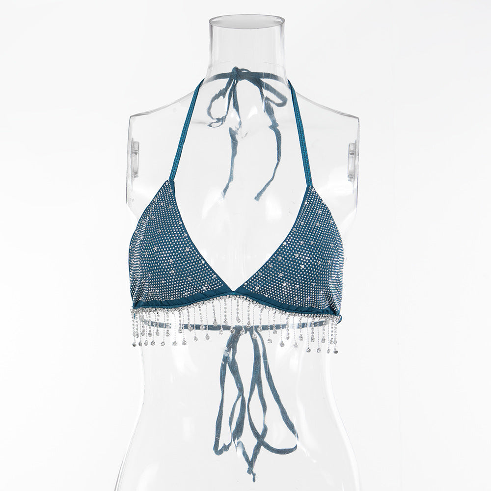 Women's Sexy Halter Cropped Tank Nightclub Hot Tops
