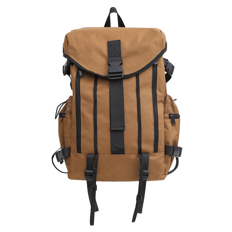 Women's & Men's & Solid Color Korean Versatile Junior High Large Backpacks