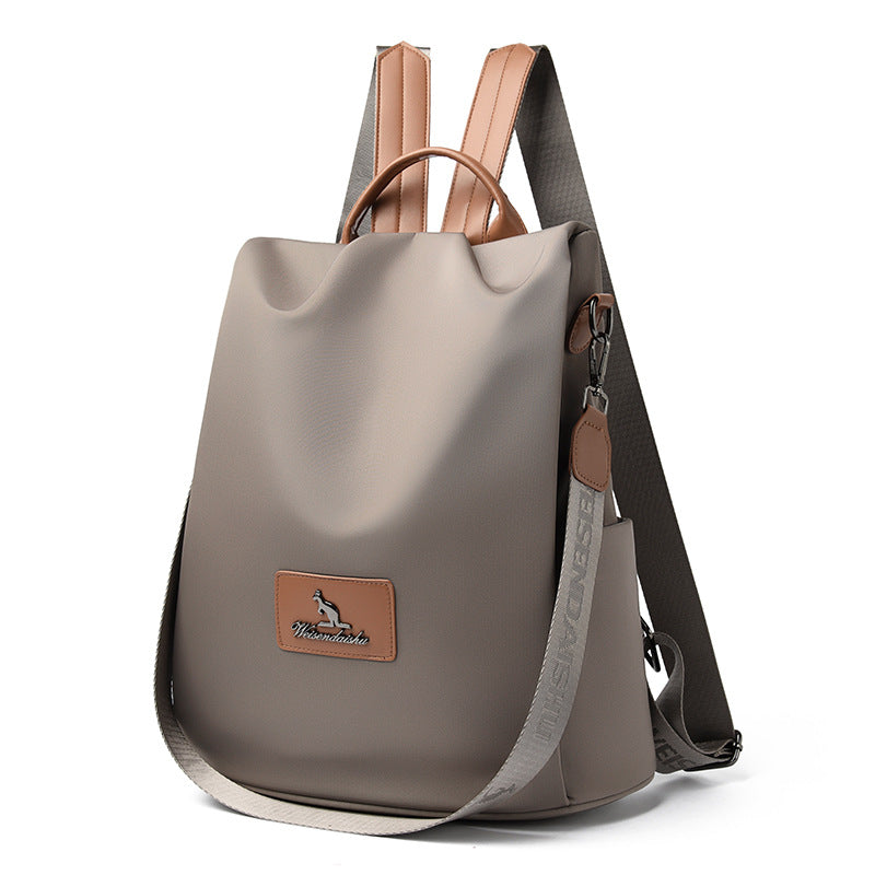 Women's Simple Korean Style Niche Oxford Cloth Backpacks