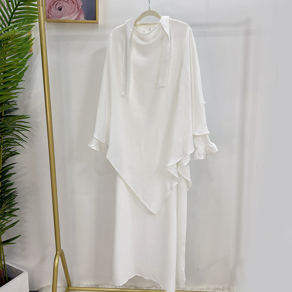 Turkey Solid Color Dress With Headscarf Dresses