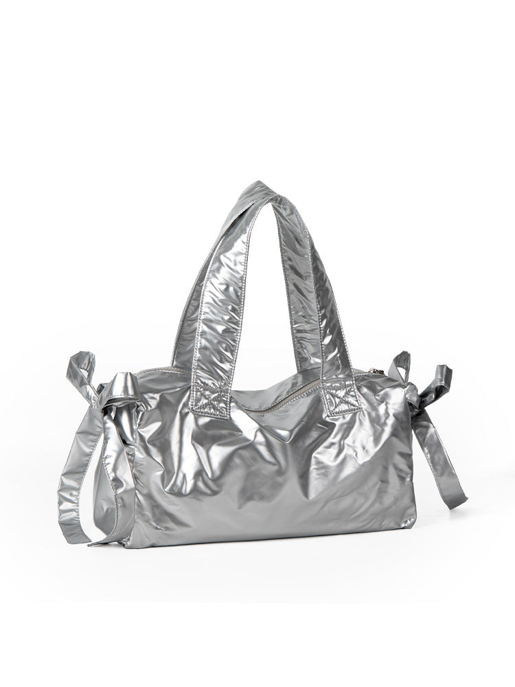 Women's Design Nylon Bow Lightweight Large Capacity Handbags